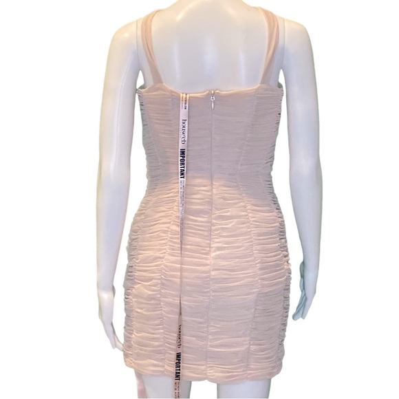 NWT House of CB Crystal Cate Ruched Mini Dress - Sz L - Picture 7 of 12